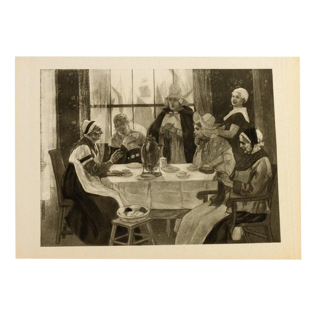 Felicien Rops, Figurative Scene, Original Etching, 19th Century For Sale