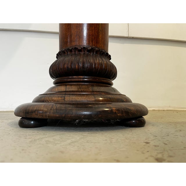 Wood Antique Flower Column, 1800s For Sale - Image 7 of 13