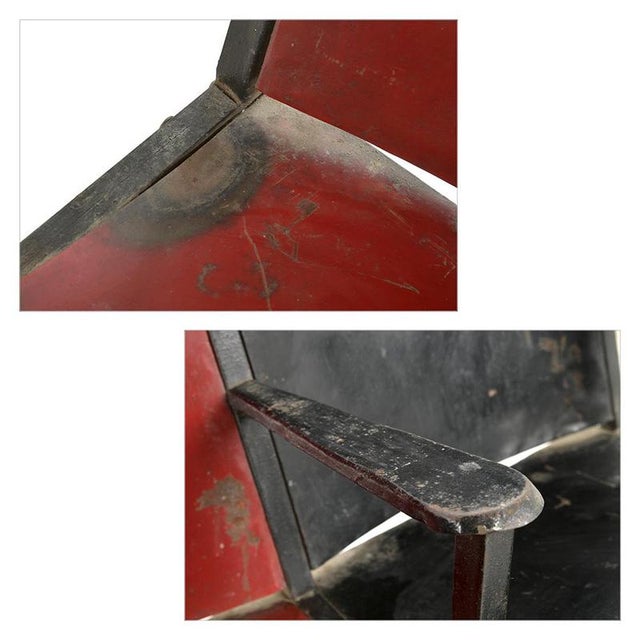 Antique Indian Theatre Bench in Patinated Metal For Sale - Image 8 of 9