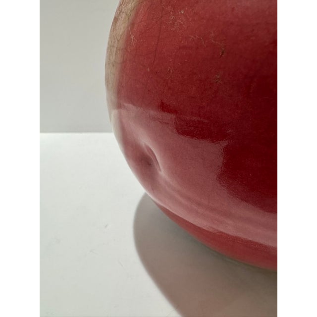 Peter Aslan Raku Pottery Orb Vase Multicolor Crackle Glaze Studio Ceramic For Sale - Image 10 of 13