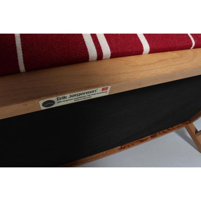 Wood Two-Seat Sofa Model Ej315 in ​​savak Wool and Oak by Erik Jørgensen, 2000s For Sale - Image 7 of 9