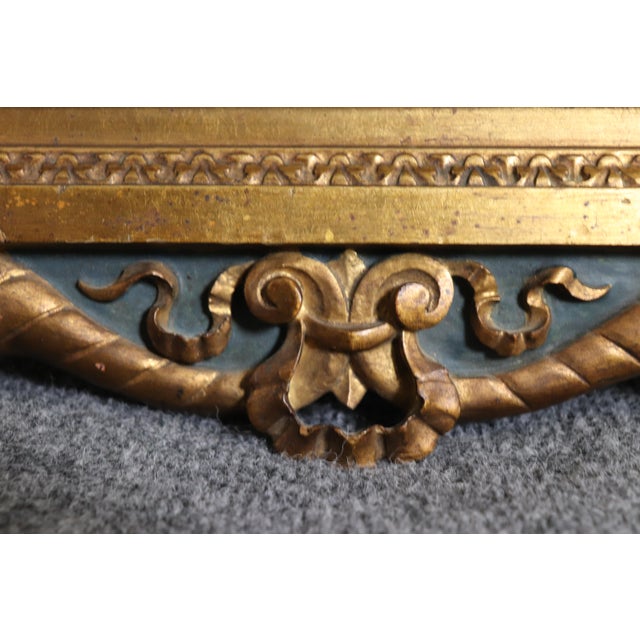 Madonna Della Candeletta by Carlo Crivelli Lithograph Carved Polychromed Frame For Sale - Image 4 of 12