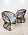 Vintage Round Bent Rattan Chairs- A Pair For Sale - Image 4 of 12