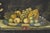 French Antique French Papier Mache Tole Hand Painted Fruit Still Life and Bird Tray For Sale - Image 3 of 12