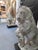Pair of French Concrete Upright Lion Statues C1950 For Sale - Image 9 of 11