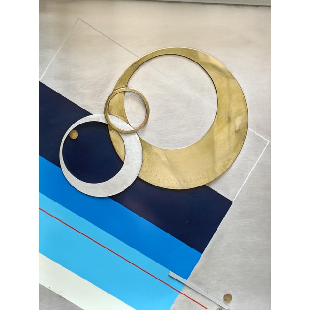 Siro Covey, Prospettiva, 1970s, Screen Printing on Steel For Sale - Image 6 of 10