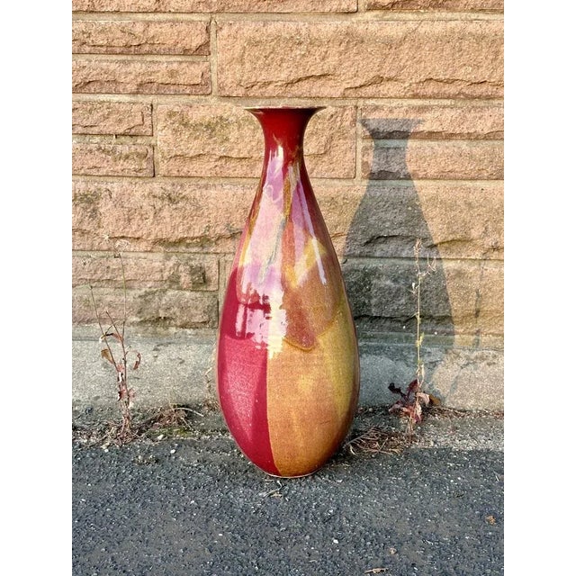 Large Art Deco Abstract Glazed Studio Ceramic Vase, Germany, 1920s For Sale - Image 16 of 18
