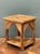 Rustic Reed and Wood Accent Table For Sale - Image 17 of 17