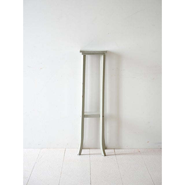 Vintage Swedish Painted Wooden Pedestal, 1960s For Sale - Image 3 of 7