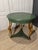 Traditional Late 20th Century Green Painted Wood and Gilt Bronze Gueridon Table With Swan Motif Legs For Sale - Image 3 of 11