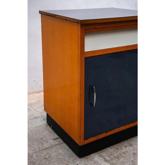 Modern Belgian Blue and White Laminate Sideboard, 1958 For Sale - Image 6 of 8