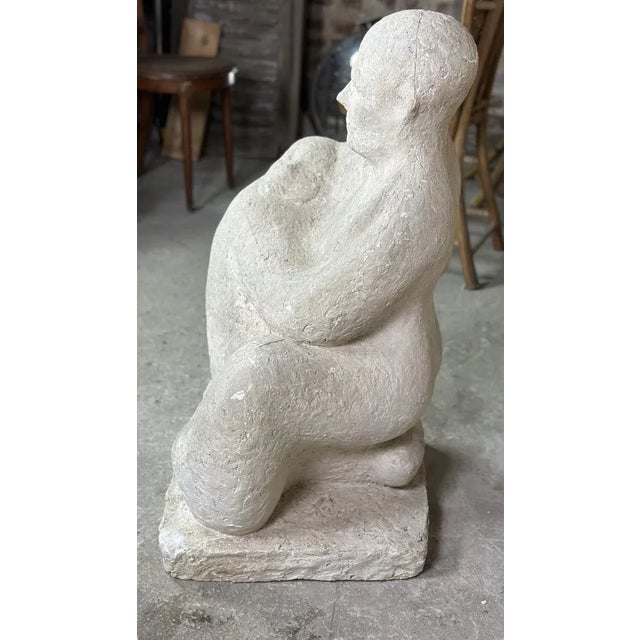 Modern Dragoljub Milosevic, Figurative Sculpture, 1970s, Plaster For Sale - Image 3 of 11