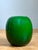 Emerald Vintage Signed Emerald Green Glass Vase For Sale - Image 8 of 15