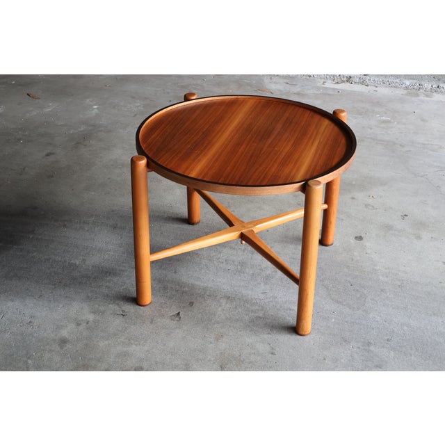 1960s Folding Tray Table Attributed to Hans Wegner, Denmark, 1960s For Sale - Image 5 of 15