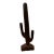 Mid 20th Century Ironwood Saguaro Tree Hand Carved Cactus Statue For Sale