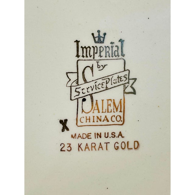 Antique Carriage Gold Trimmed Decorative Plate For Sale - Image 4 of 5