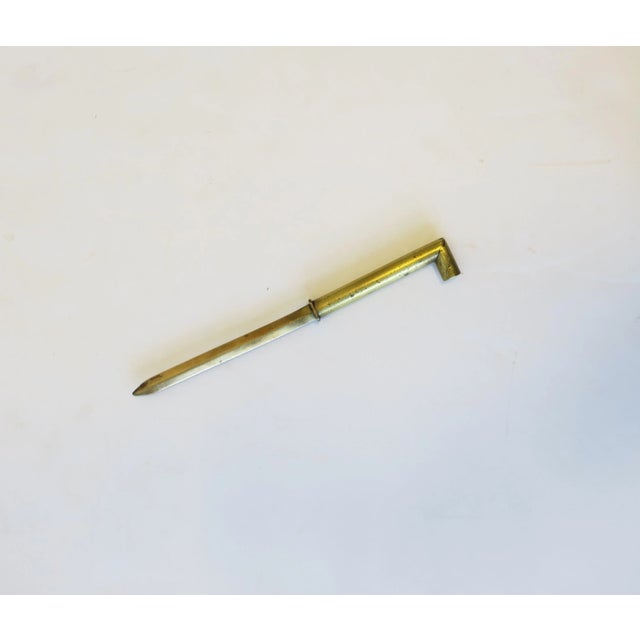 Brass Modern Brass Letter Opener For Sale - Image 8 of 11