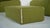 1980s Set of Green Plumy Lounge Chair and Ottoman attributed to Annie Hiéronimus for Cinna, 1980s For Sale - Image 5 of 7