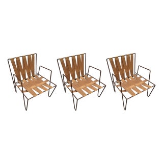 Vintage Sculptural Iron Chairs, 1930s, Set of 3 For Sale