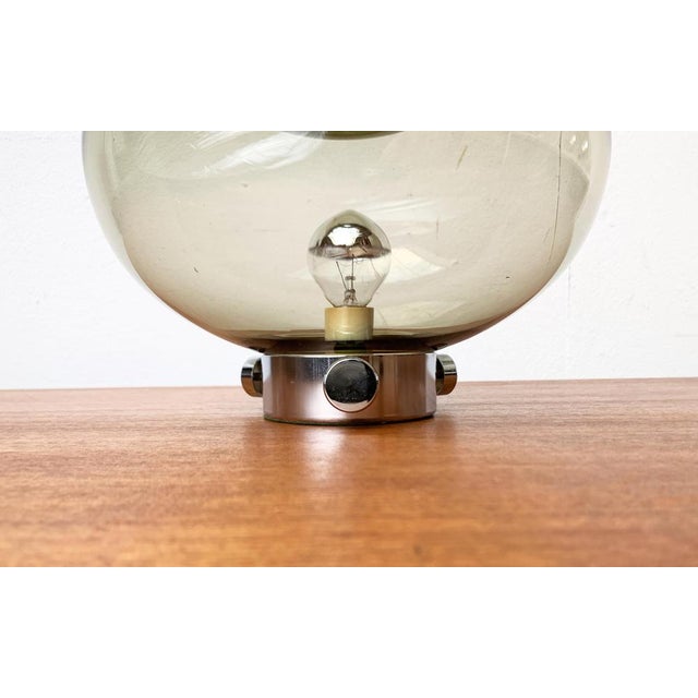 Mid-Century Space Age Bulb Glass Table Lamp, 1960s For Sale - Image 11 of 18