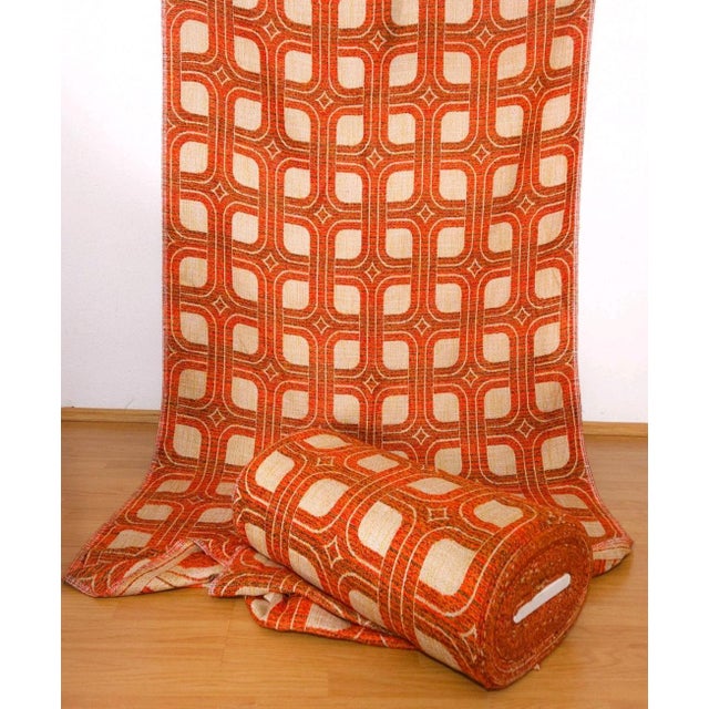 1970s Mid-Century Modern German Fabric Bale for Curtains, 1970s For Sale - Image 5 of 5