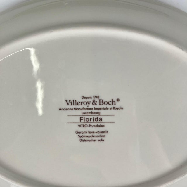 Florida Model Serving Dish from Villeroy & Boch, 1980s, Set of 2 For Sale - Image 4 of 6