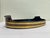 19th Century Oval Dark Walnut Tray with Brass Straps For Sale - Image 11 of 13