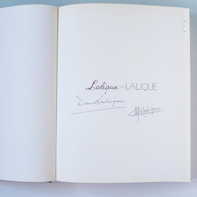 Lalique 1977 “Lalique Par Lalique” Hand-Signed Marc & Marie-Claude Lalique Book For Sale - Image 4 of 18