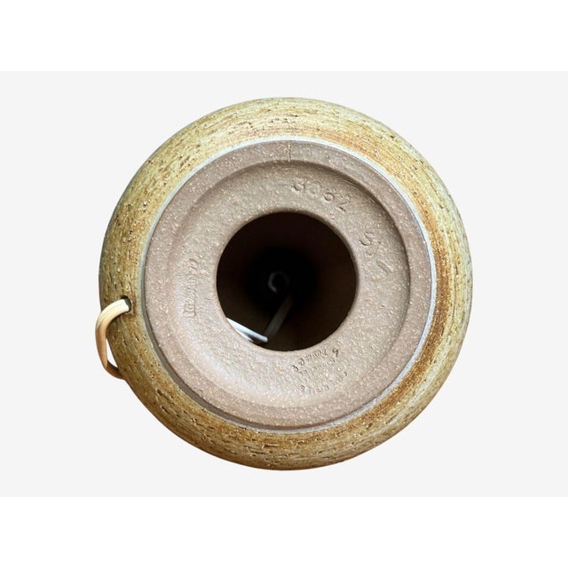 Svend Aage Jensen, Table Lamps, Beige Stoneware, Denmark, 1960s For Sale - Image 10 of 11