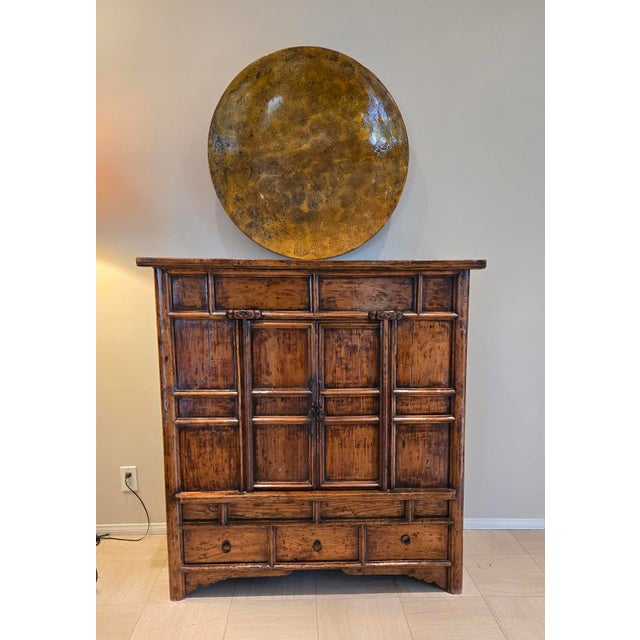 1900-1909 Chinese Lacquered Ming Style Cabinet Armoire Vintage For Sale In Los Angeles - Image 6 of 7