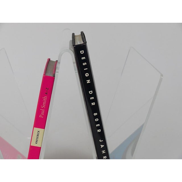 Vintage Italian Acrylic Magazine Rack, 1980s For Sale - Image 16 of 18