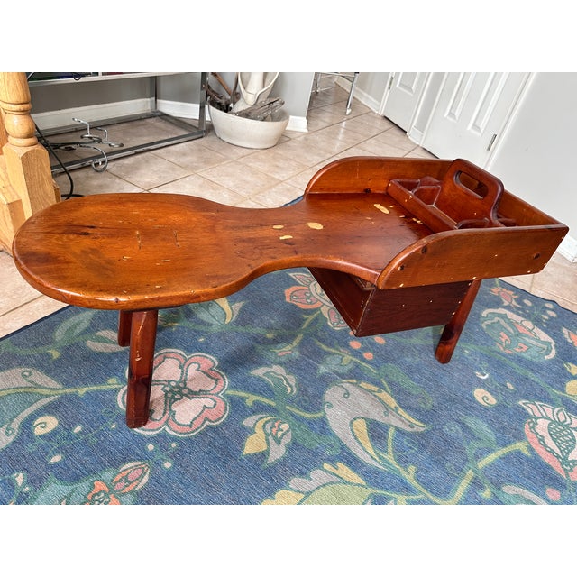 Early 20th Century Handcrafted Cobbler’s Bench Coffee Table For Sale - Image 11 of 12