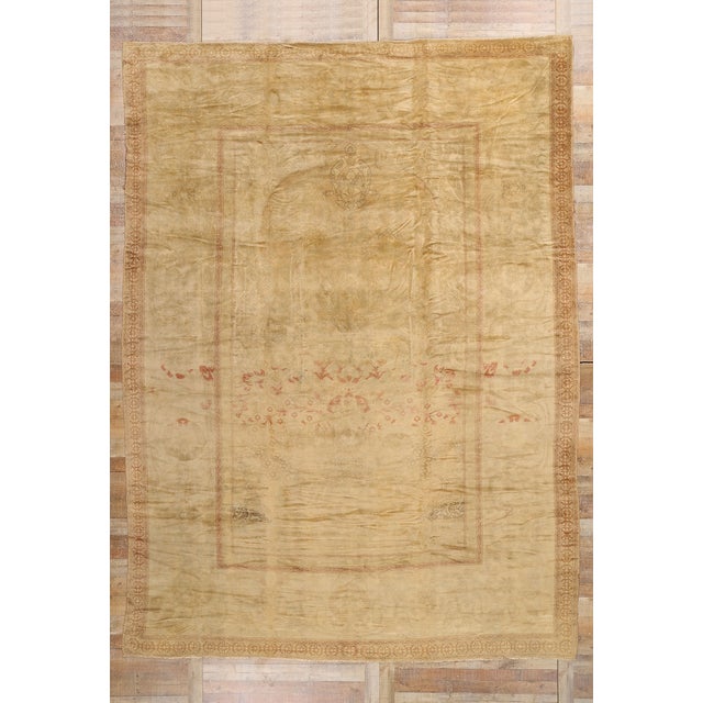 Late 19th Century Antique European Austrian Rug - 10'07 X 14'02 For Sale - Image 9 of 9