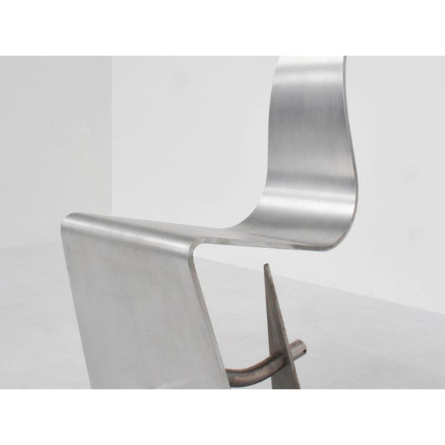 Silver Horns Chair by Ron Arad for One Off, 1985 For Sale - Image 8 of 11