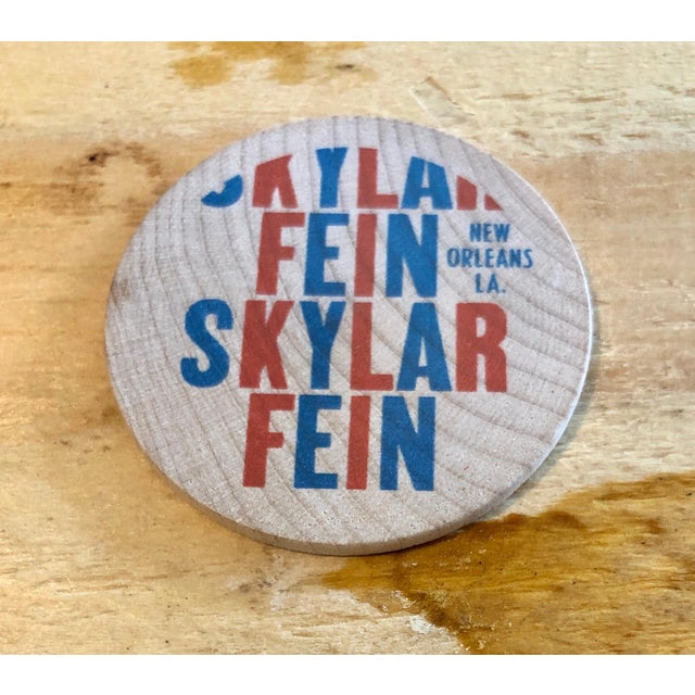 Pop Art Skylar Fein, Carved Wood Neo Pop Art Painting Sculpture New Orleans Wall Hanging Skylar Fein, 2009 For Sale - Image 3 of 7