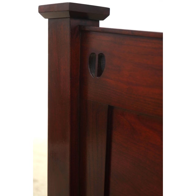 Stickley Stickley King Size Model 8747 Cherry Panel Bed For Sale - Image 4 of 17