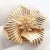 Metal Late 20th Century Vintage Tiffany & Co. Yellow Gold Flower Pin Brooch For Sale - Image 7 of 10