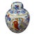 Vintage Asian Hand Painted Porcelain Chinoiserie Ginger Jar Bird Motif Marked For Sale - Image 9 of 9