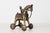 1900 - 1909 Antique Indian Brass Temple Horse on Wheels With Rider For Sale - Image 5 of 15