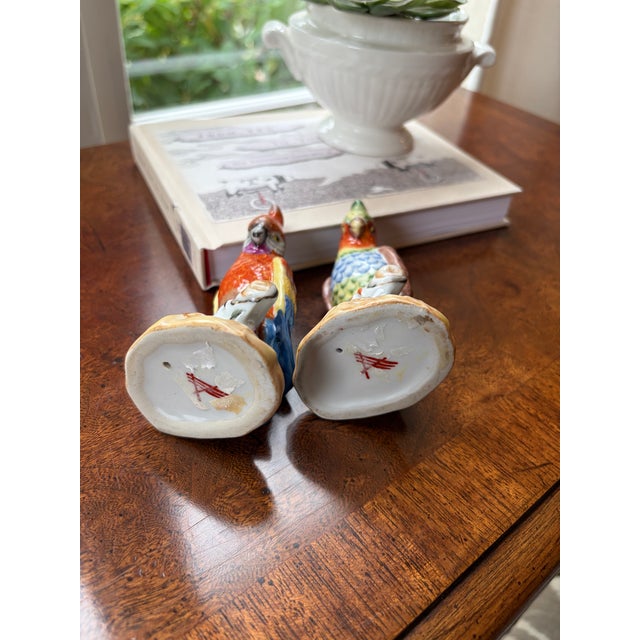 Pair of Porcelain Parrots For Sale In Philadelphia - Image 6 of 6