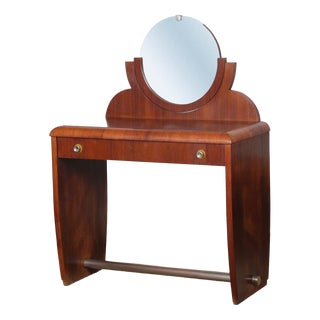 Art Deco Mahogany Dressing Table, 1930s For Sale