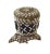 Vintage Large African Tribal Beaded Kuba Royal Head Mask/Helmet Sculpture Congo 11" H For Sale In New York - Image 6 of 12