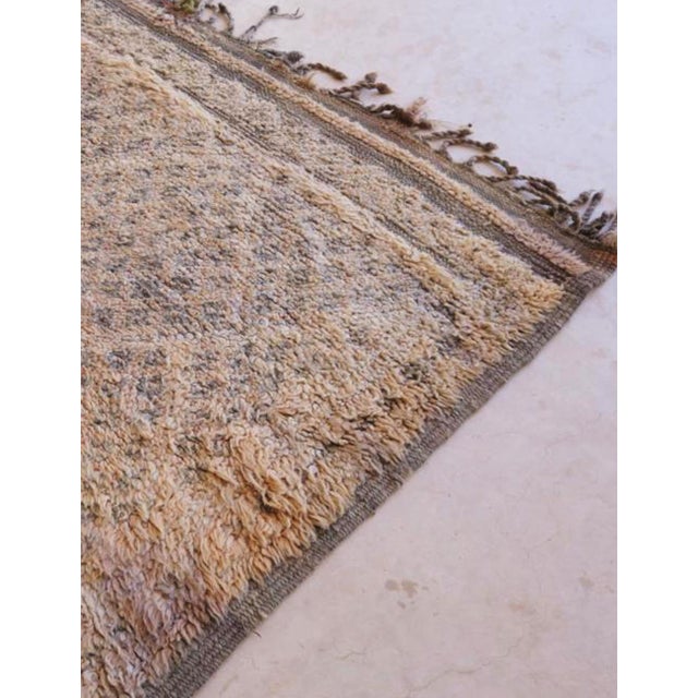 Mid-Century Modern Authentic Moroccan Vintage Rug - 10 X 6.5 Ft For Sale - Image 3 of 9