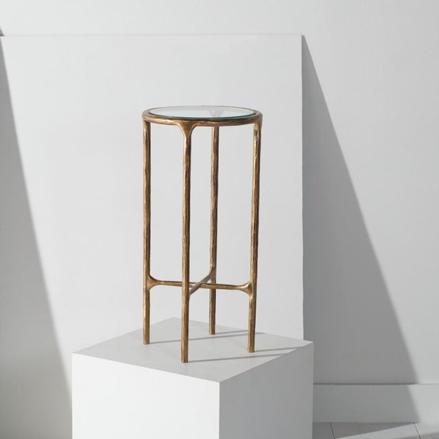 A Must-Have For Today’S High-Fashion Interiors, This Jessa Tall Round End Table Has An Alluring Appeal That Simply Cannot...