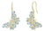 Nina Zhou 5.05ctw Butterfly Aquamarine Diamond Drop Earrings For Sale