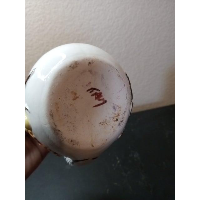 Pair of Handpainted From Italy 5" Rooster Creamers or Bud Vases This product is a pair of 5-inch handpainted rooster...