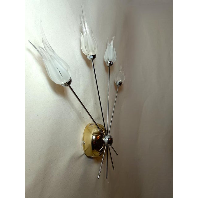 1970s Glass Sconces by Aureliano Toso, 1970s, Set of 2 For Sale - Image 5 of 15