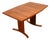 Mid Century Danish Modern Dining Table Teak Rectangular Extension 2 Leaf Denmark For Sale