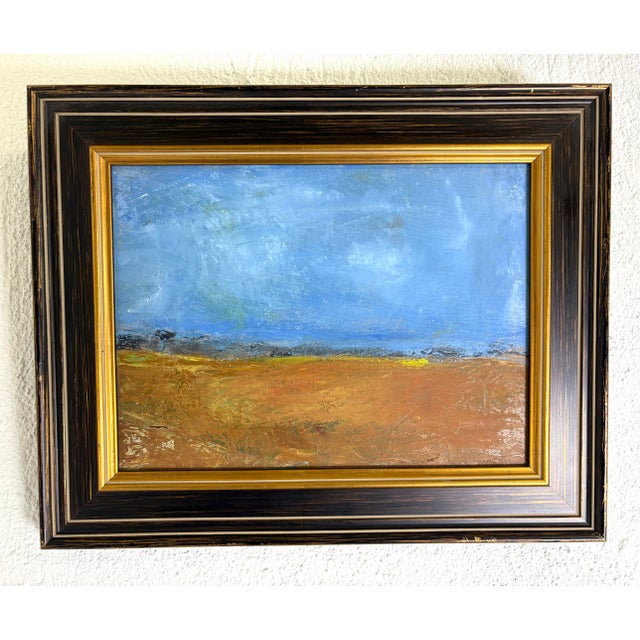 Ornamental & Decorative Materials Modern Late 20th Century Impressionist Landscape Painting For Sale - Image 7 of 7