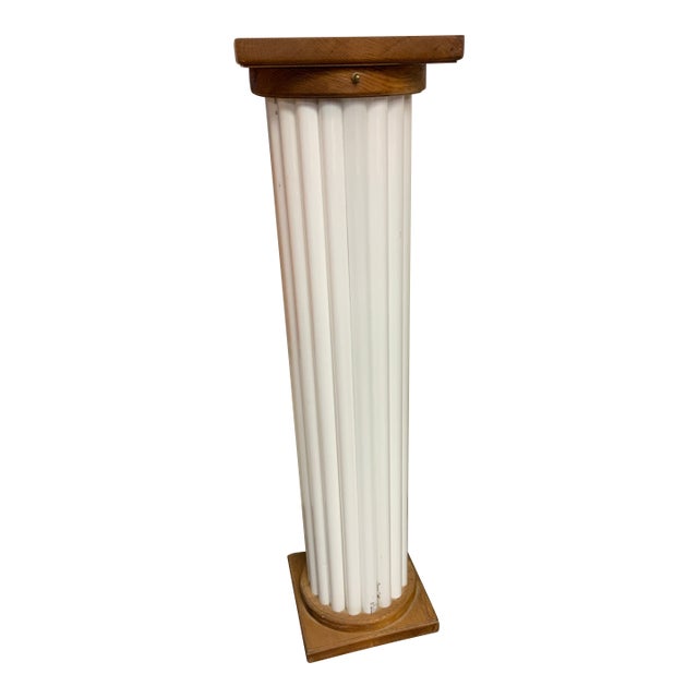 20th Century Post Modern Fluorescent Light Tube Column/Pedestal For Sale